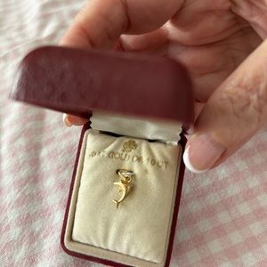 New 10k gold charm dolphin